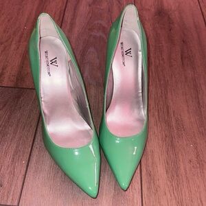 Green size 9 heels